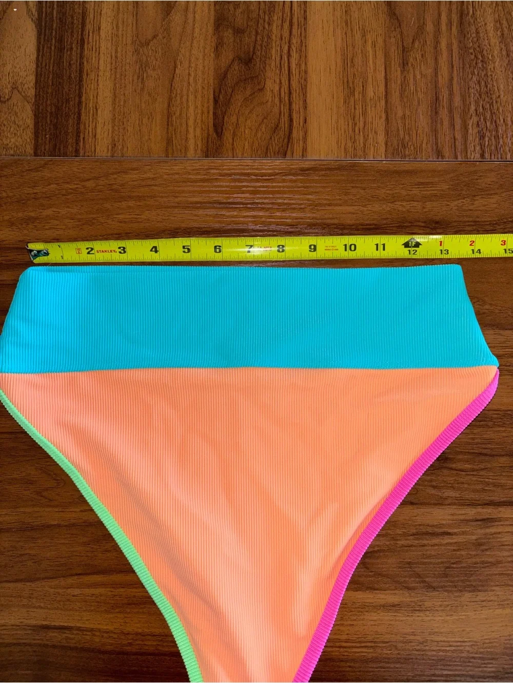 Beach Riot Women's Emmy Colorblock High Waist Bikini Bottoms Aqua Haze XL